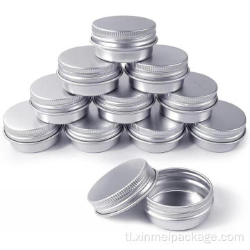 Mini 15ml aluminyo cosmetic cream jar